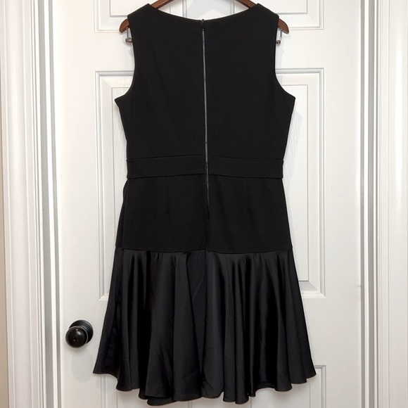 Taylor Sleeveless Fit and Flare LBD Dress with Ruffle Hem Size 10 Black - Picture 8 of 11